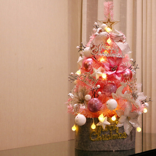 Cross-border 60cm Christmas tree home package Christmas decorations European style exquisite decoration mini ornaments gifts