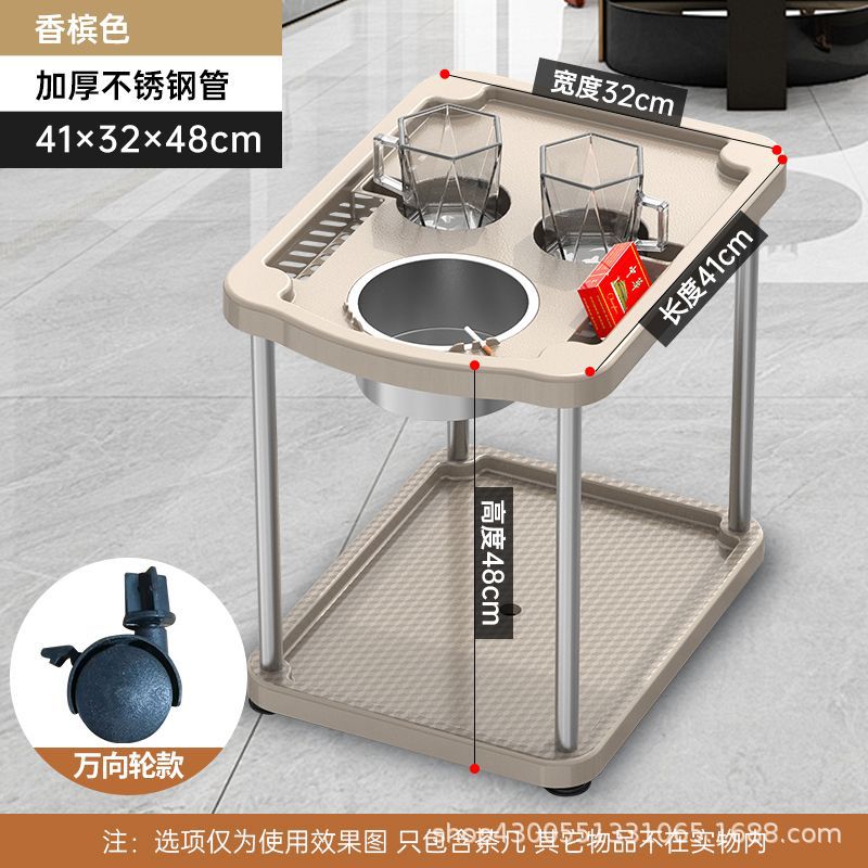 Mesa de mahjong, mesa de centro, estante de té, sala de ajedrez y cartas, mesa de café pequeña junto a la máquina de mahjong, cenicero, estante para vasos de agua, mesa de té de la casa de mahjong