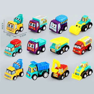 Игрушечные машинки-зверушки набор 12 шт