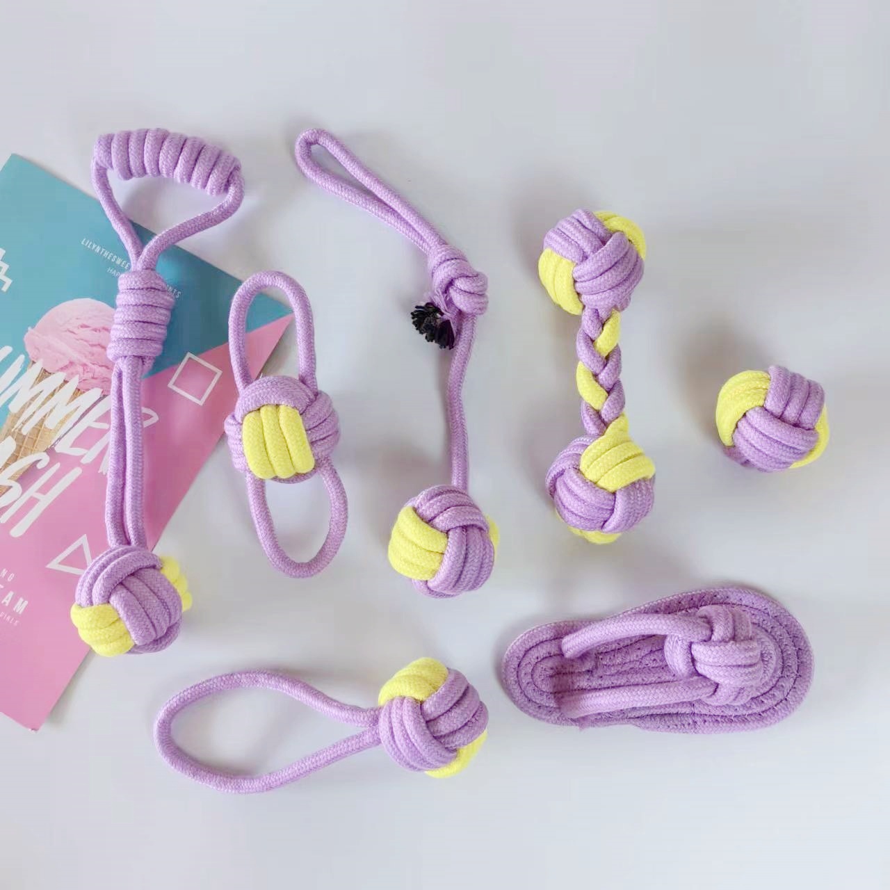 Temu se especializa en juguetes de cuerda de algodón para mascotas