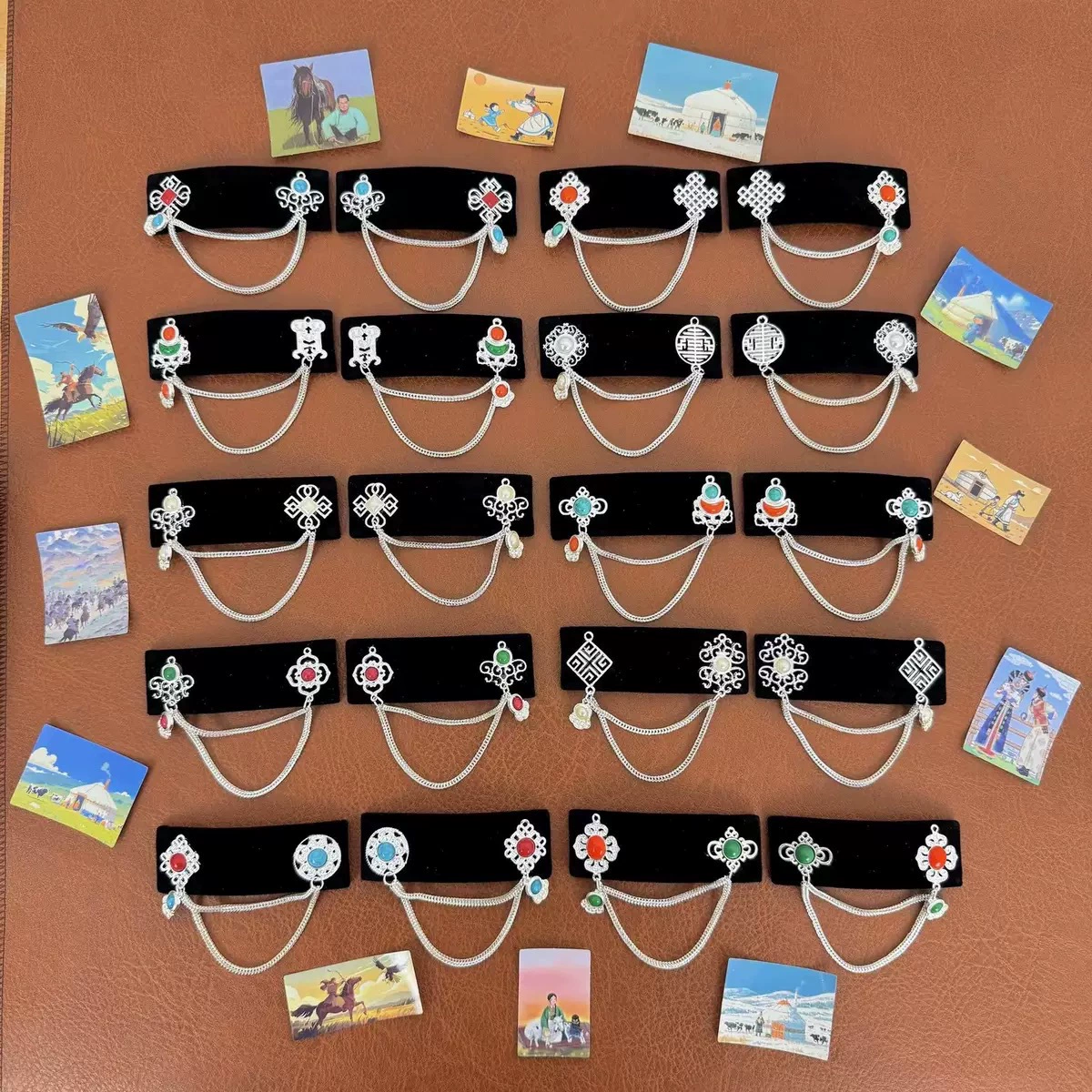 [Смешанная партия] Монгольские элементы национальные украшения для волос