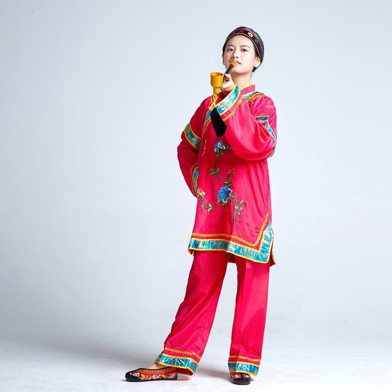 로즈 레드 (탑 + 바지 + 모자)