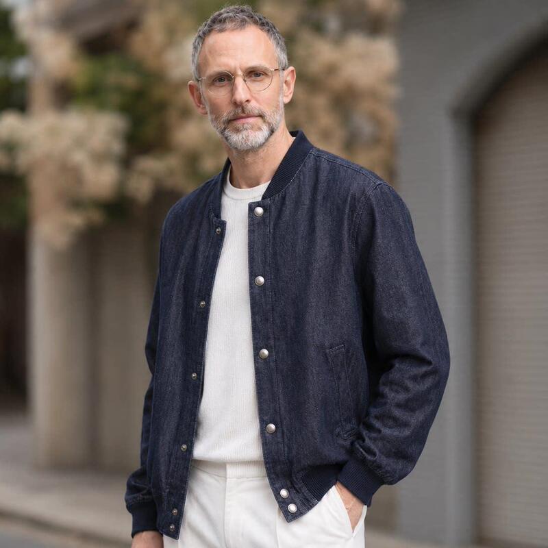 Old Money style new pilot denim jacket, casual, versatile, wrinkle-resistant, simple, and fashionable men's LP jacket Old Money style new pilot denim jacket, casual, versatile, wrinkle-resistant, simple, and fashionable men's LP jacket