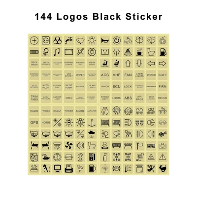green fluorescent paper modified | Other Automotive Interior Supplies - non-reflective-black-144-button