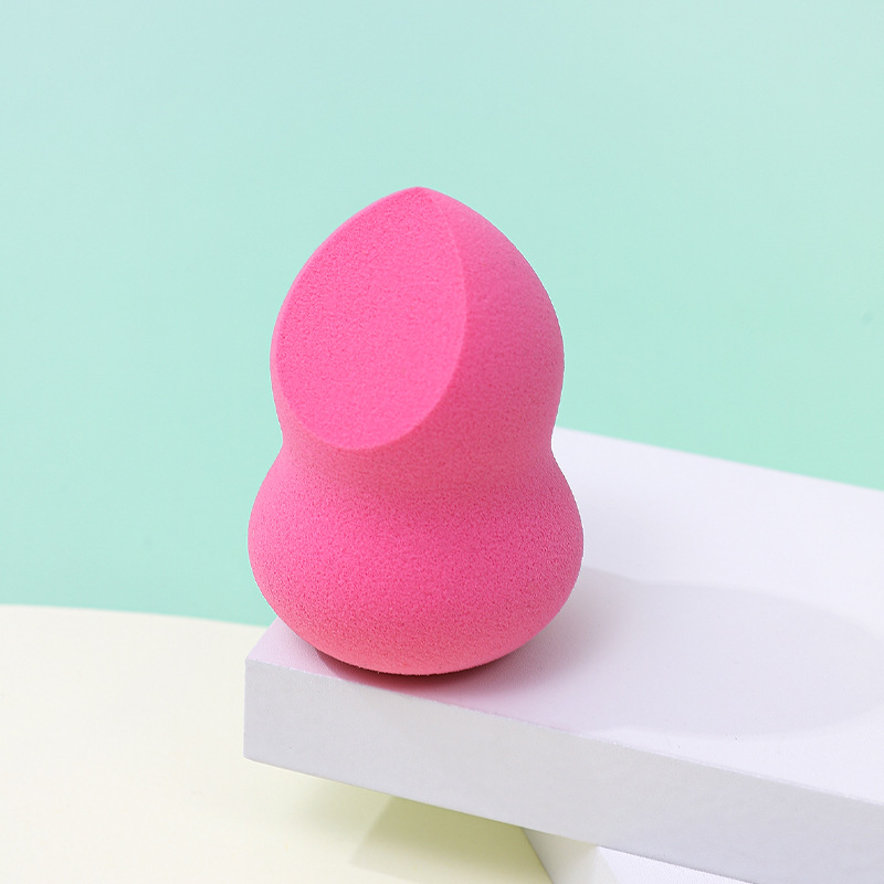 Fábrica personalizada cortar un cuchillo de polvo de maquillaje de huevo no comer polvo en forma de calabaza de poliuretano esponja de maquillaje de huevo de maquillaje