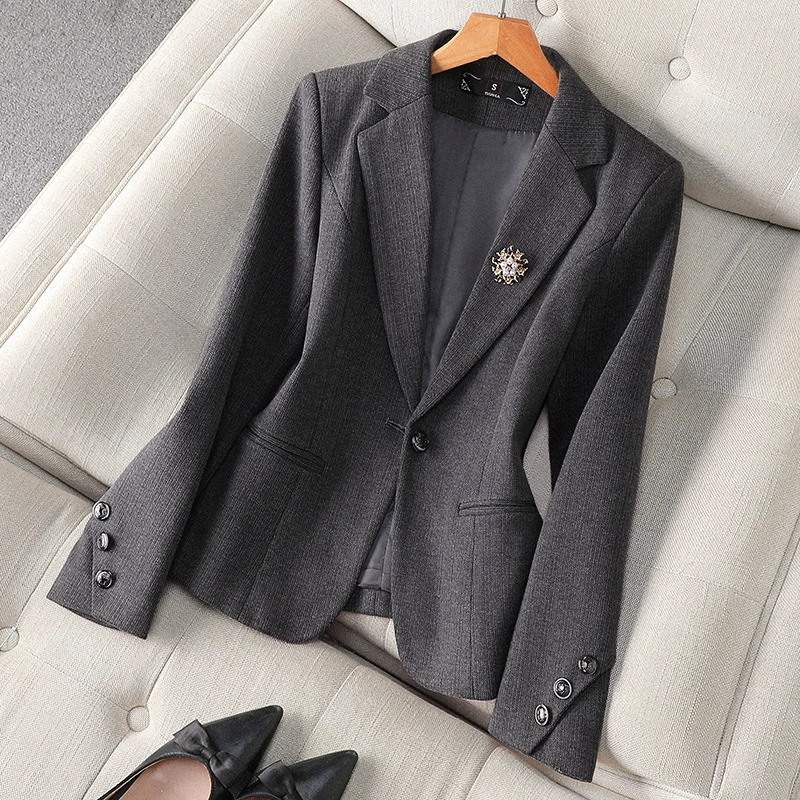 Новый стиль busalong женский длинный рукав профессиональный костюм formal wear женский пиджак комбинезоны 8601