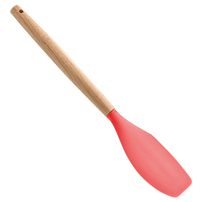 Large scraper with wooden handle (small version) red