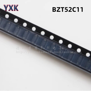 BZT52C11 SOD123 SMD Zener Diode 1206 Plastic 11V a 3K