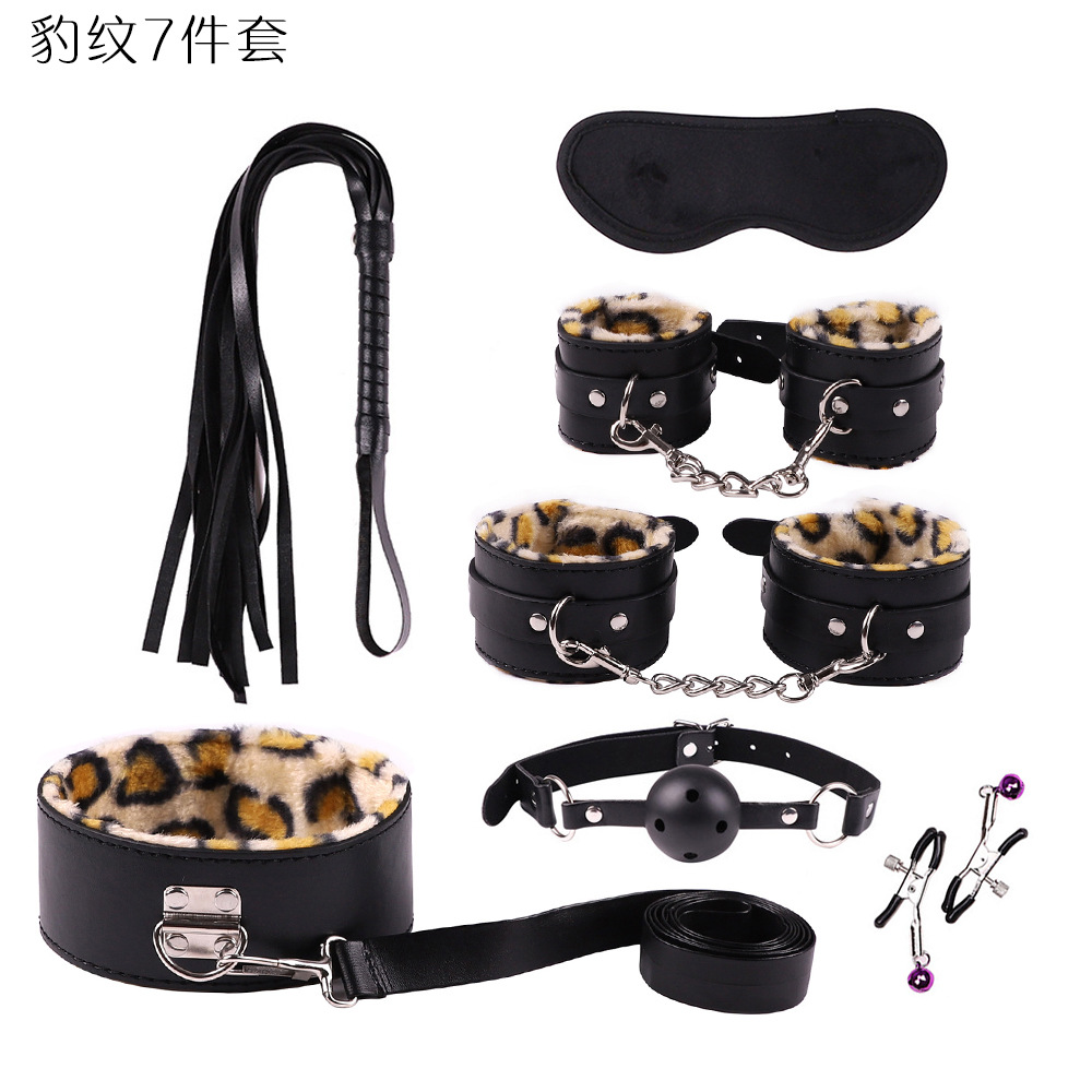 SM comercio exterior de 10 piezas de cuero sexy traje de peluche vinculante de 10 piezas juguetes alternativos productos sexuales