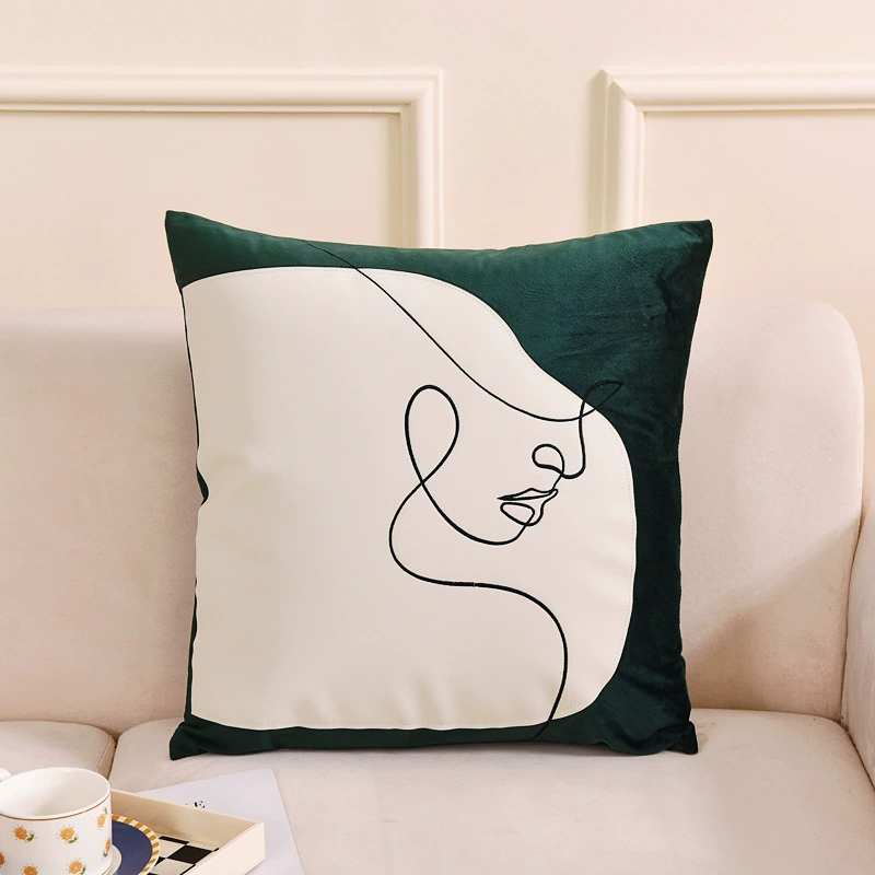 Имитированная шерсть кролика подушка, декоративная подушка для sofa, гостиная, прикроватный обратно офисный стул