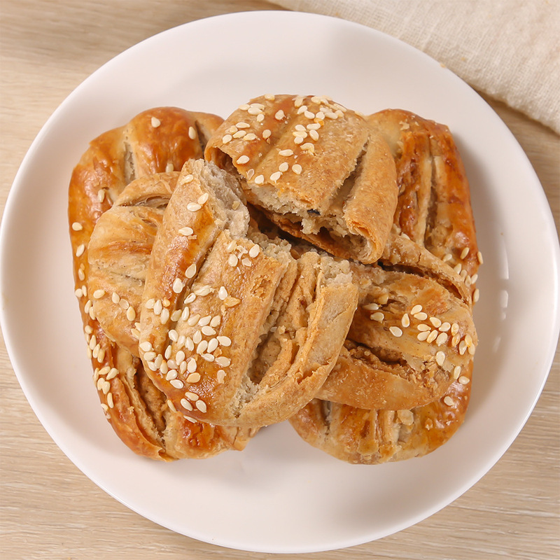无添加蔗糖荞麦椒盐酥饼干粗粮饼糕点心牛舌饼老年人零食商超同款|undefined