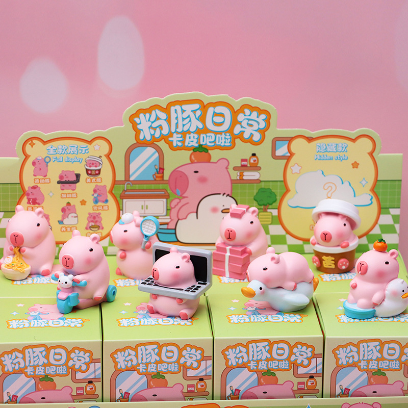 80144 핑크돌고래 데일리 카피발라 블라인드박스 [8개입]