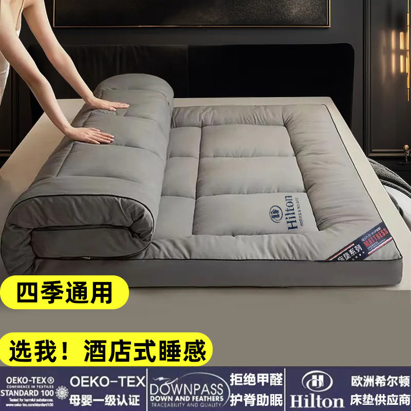 Hotel Thickened Mattress Foldable Tatami Soft Cushion Quilt Double Student Dormitory Mattress Bottom Factory Wholesale