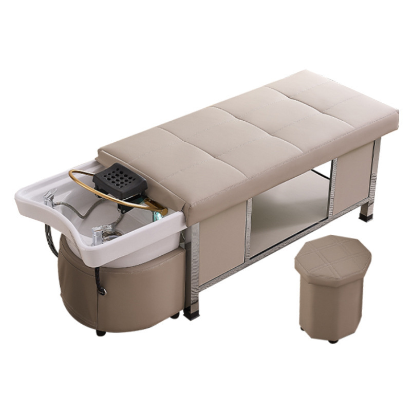 Cama de lavado de cabello de masaje multifuncional para salón de cabello de fumigación tailandesa cama de tratamiento de cabello cama de belleza cama de circulación de agua de temperatura constante