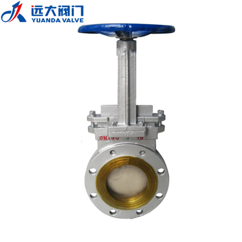 远大阀门PZ73X/H-10C铸钢WCB对夹式明杆单闸板刀型闸阀DN50-600