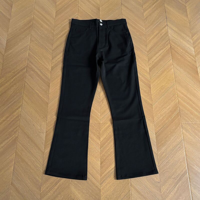 Margiela Style Trousers, Slightly Flared High Street Washed Micro-Elastic Casual Trousers Kenijima Popular Vibe Style Versatile