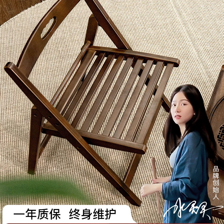 J ^ бамбук складной стул бытовой спинки обеденный стул балкон дикий кемпинг рыбалка на открытом воздухе портативный ленивый бамбук