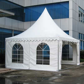 广州厂家定制铝合金尖顶帐篷户外欧式篷房广告宣传活动PVC遮阳棚