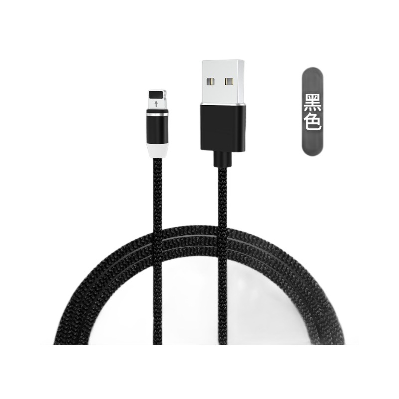 Cable de carga magnético del teléfono móvil para el tipo-c imán de Android Apple que carga rápidamente el cable de datos magnético del teléfono móvil tres adentro