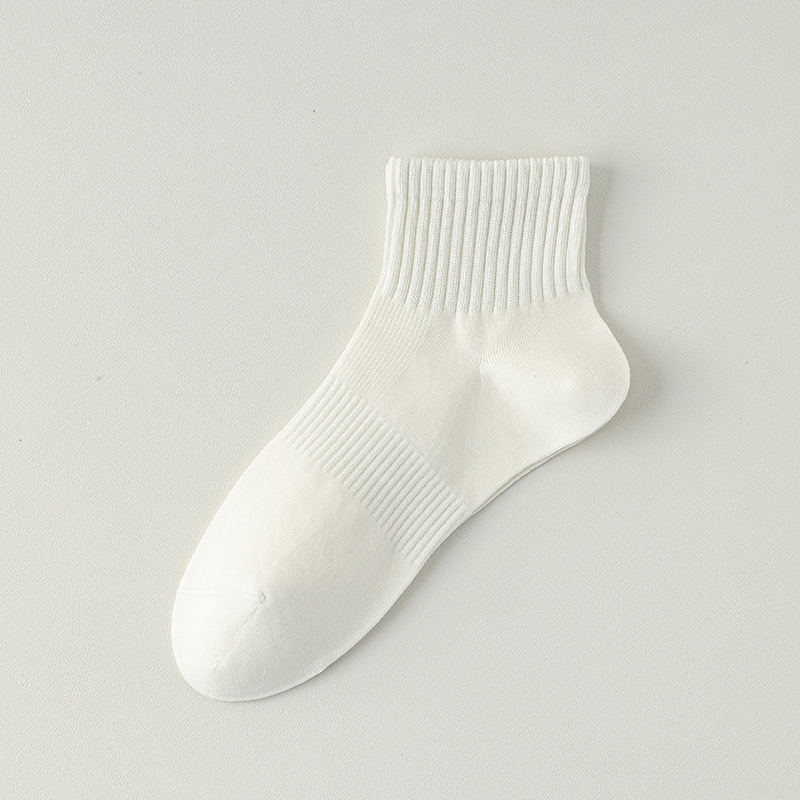 Calcetines de algodón de color sólido, calcetines de algodón anti-balling para hombres, embalaje independiente sin costuras óseas, calcetines deportivos transpirables y absorbentes de sudor