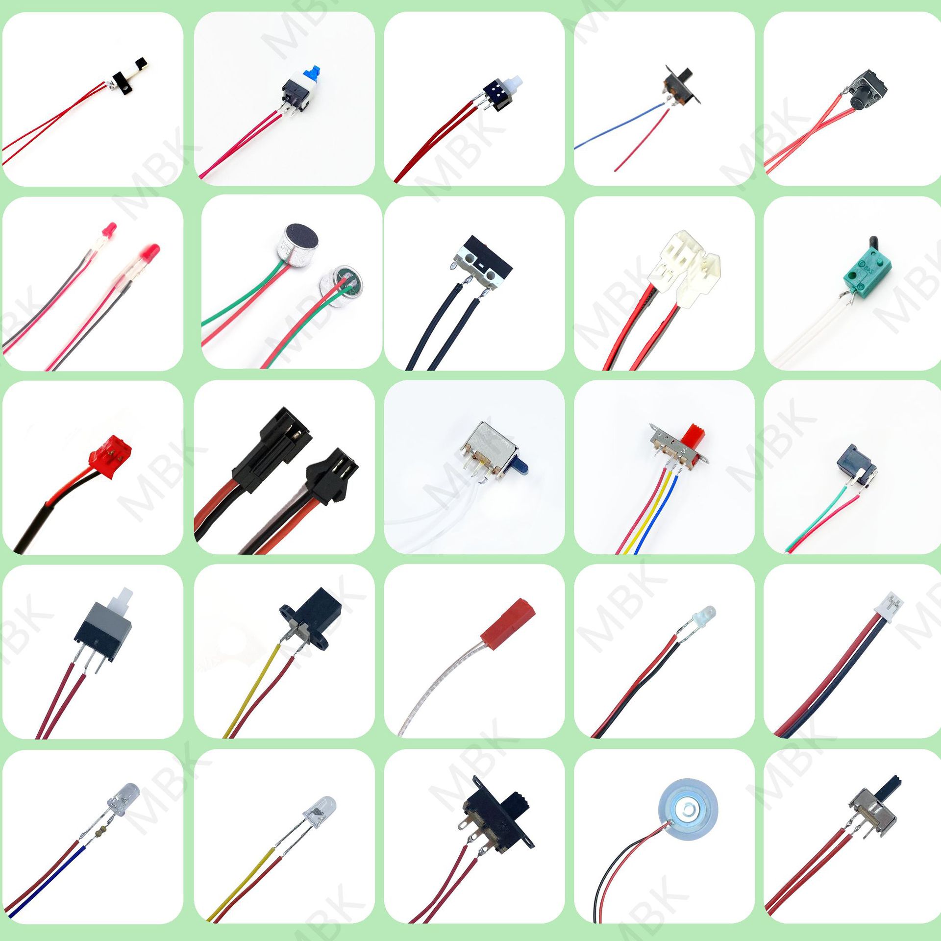 SS-12F15开关 各类点线 环保无锁开关 端子线 灯线 雾化片 轻触