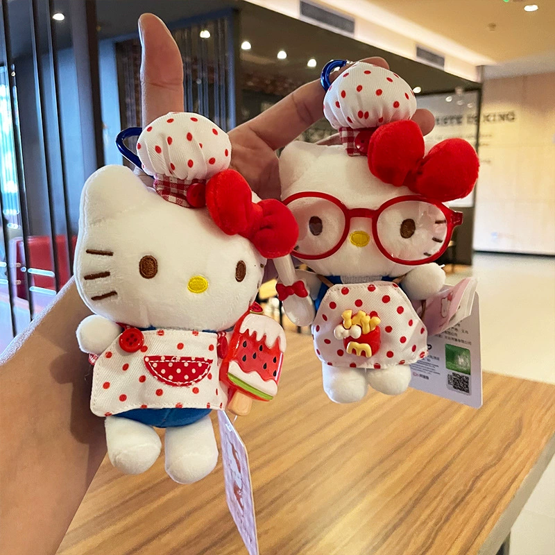 Hello Kitty, плюшевая подвеска, подлинная кукла, брелок