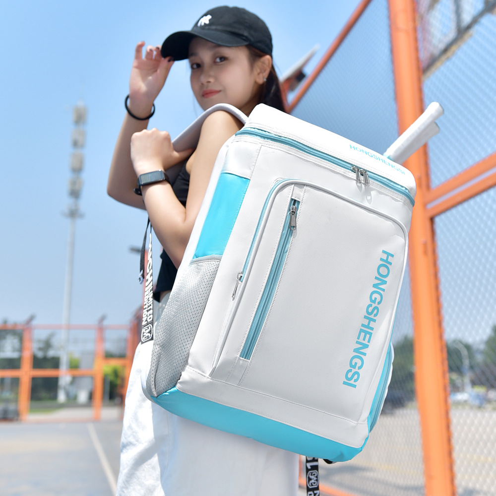 New Fashionable Sports Badminton Tennis Fitness Backpack Large Capacity Independent Shoe Compartment Student Fitness Backpack