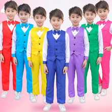 六一儿童节幼儿园表演服黄色男女童合唱演出服小学生朗诵比赛服装