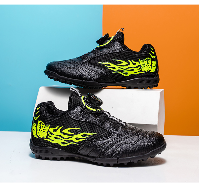 Chaussures de foot pour garçon avec fermeture à boucle_voghion.com