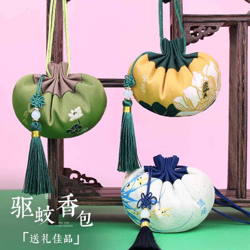 Dragon Boat Festival repelente de mosquitos bolsita de brocado bolsita vacía bolsita portátil antiguo coche colgante Dragon Boat Festival regalo