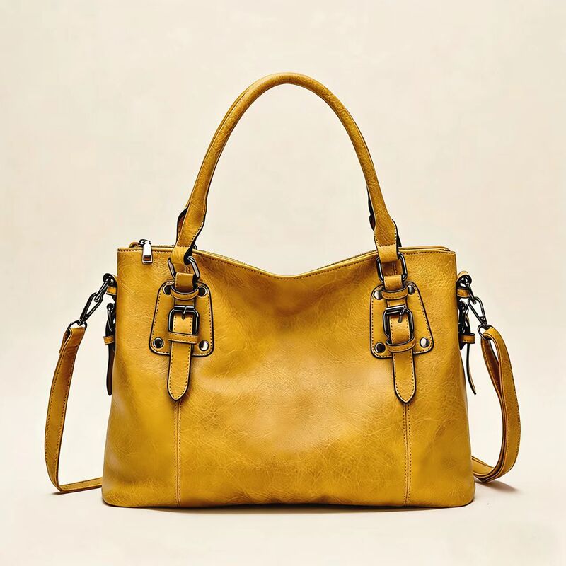 New Fashionable European and American Women's Bags, Retro Simple Shoulder Bags, Large-Capacity Textured Handbags, Elegant Cross-Body Tote Bags New Fashionable European and American Women's Bags, Retro Simple Shoulder Bags, Large-Capacity Textured Handbags, Elegant Cross-Body Tote Bags
