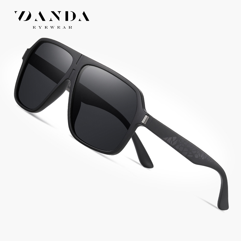 Suministro directo de fábrica Nuevo Marco grande gafas de sol TR3386 moda gafas de sol polarizadas al aire libre moda negro gafas de sol para hombres
