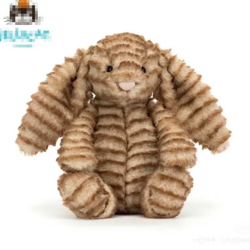 Gold label striped brown bunny 31cm