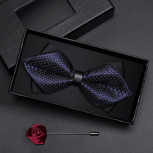 Gift box men's bow tie, groomsmen, groomsman, burgundy, black bow tie, formal wedding, British Korean style bow
