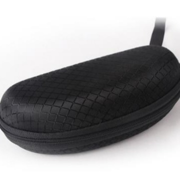 大号太阳镜盒眼睛盒黑色拉链眼镜包便携式拉链包黑色镜盒帆布镜盒