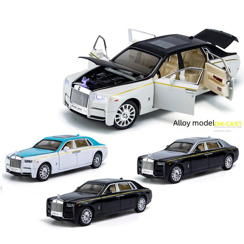 Trade 1:24 Phantom Alloy Model Car Car Accent Children's Toy Car Simulation Car Model Wholesale Live Streaming