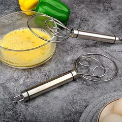 Stainless steel flour beater single double coil flour mixer adapter and flour mixer dough mixing tool