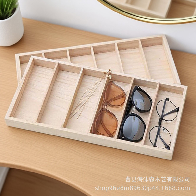 In-Stock Paulownia Wood Six-Compartment Glasses Display Box, Desktop Sunglasses Storage Box, Wooden Sunglasses Organizer Box In-Stock Paulownia Wood Six-Compartment Glasses Display Box, Desktop Sunglasses Storage Box, Wooden Sunglasses Organizer Box