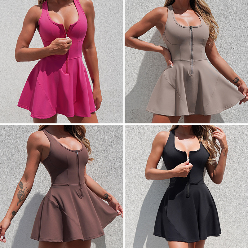Conjunto deportivo transpirable sin costuras para mujer, ideal para verano, actividades al aire libre, correr, fitness y tenis, venta al por mayor.