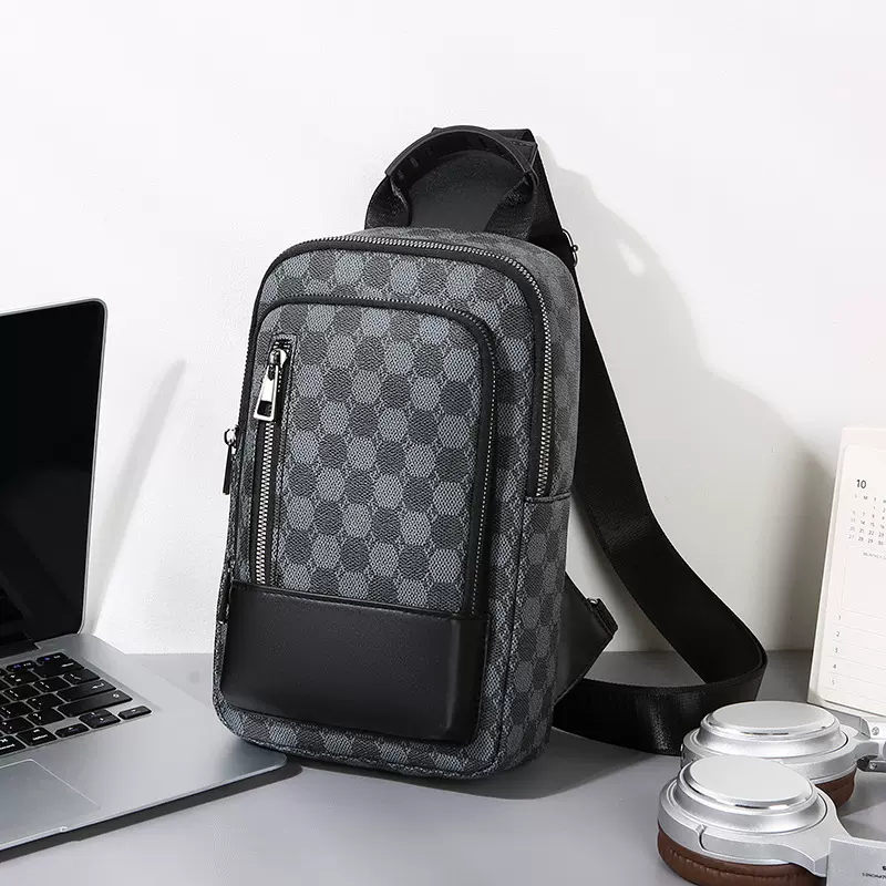 跨境风新款胸包男士包2025多功能胸前斜挎包单肩包休闲学生潮牌小