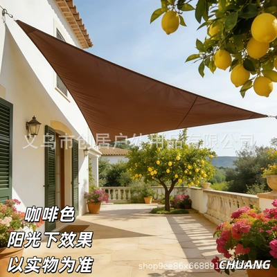 Courtyard, Terrace, and Rain Shelter — Avtomobil yan çətirləri - brown-11-1m