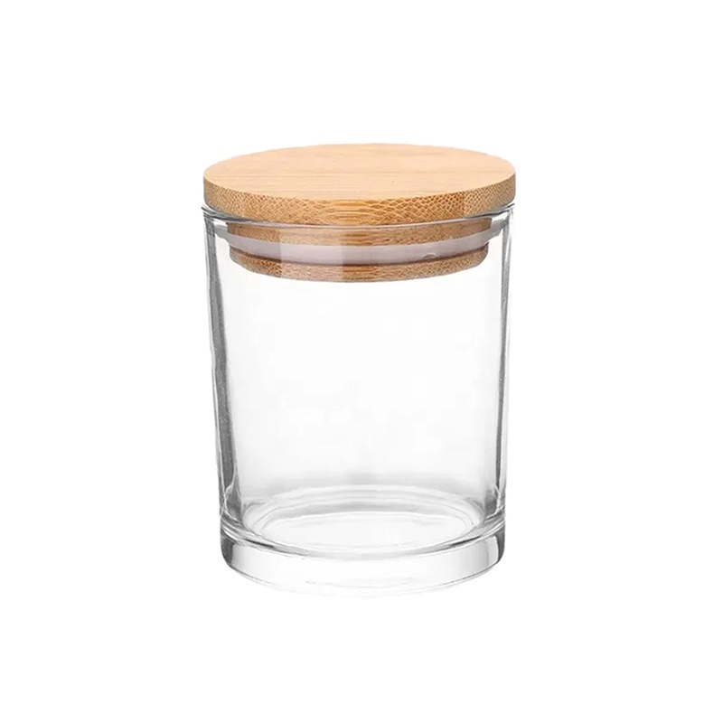 Transfronterizos para vasos de vidrio vela resistente al calor Amazon explosión con taza de fragancia cubierta recipiente de cera de soja hecha a mano