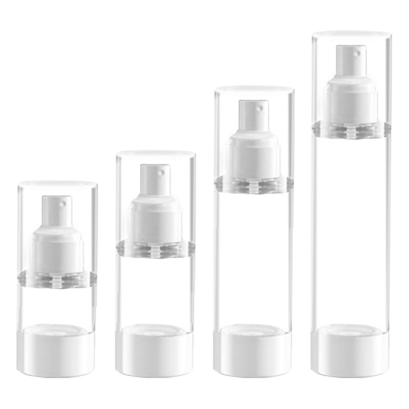 Botella dispensadora al vacío, botella de spray de viaje tipo empuje portátil, loción, cosméticos, base, muestra, perfume, botella vacía