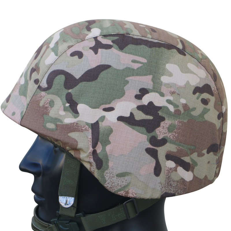 03 Kevlar casco nuevo camuflaje táctico cubierta de casco gancho elástico entrenamiento protector cubierta de casco de acero stock