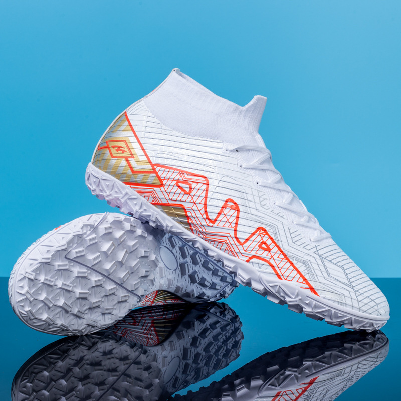 Scarpe da calcio in pelle per commercio estero transfrontaliero da uomo S High Top AG Spikes Formazione per studenti giovanili_voghion.com