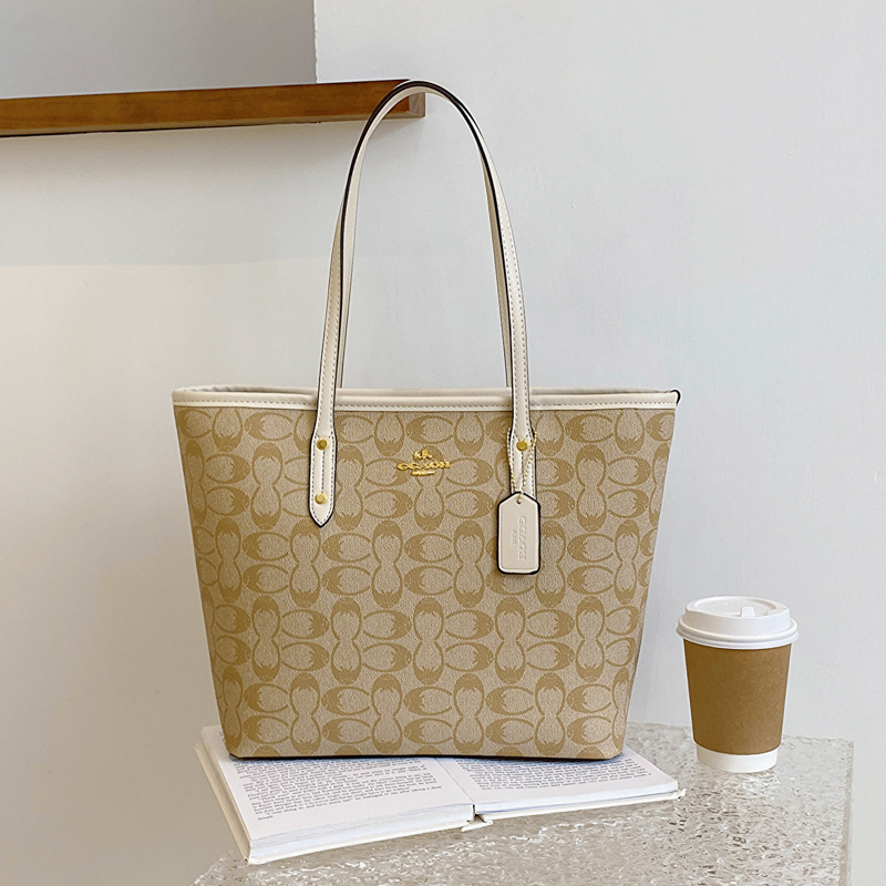 Bolso de marca de moda para mujer nuevo estilo koujia cremallera bolsa de mano de gran capacidad impresa bolsa de compras hombro axila portátil bolso de mujer