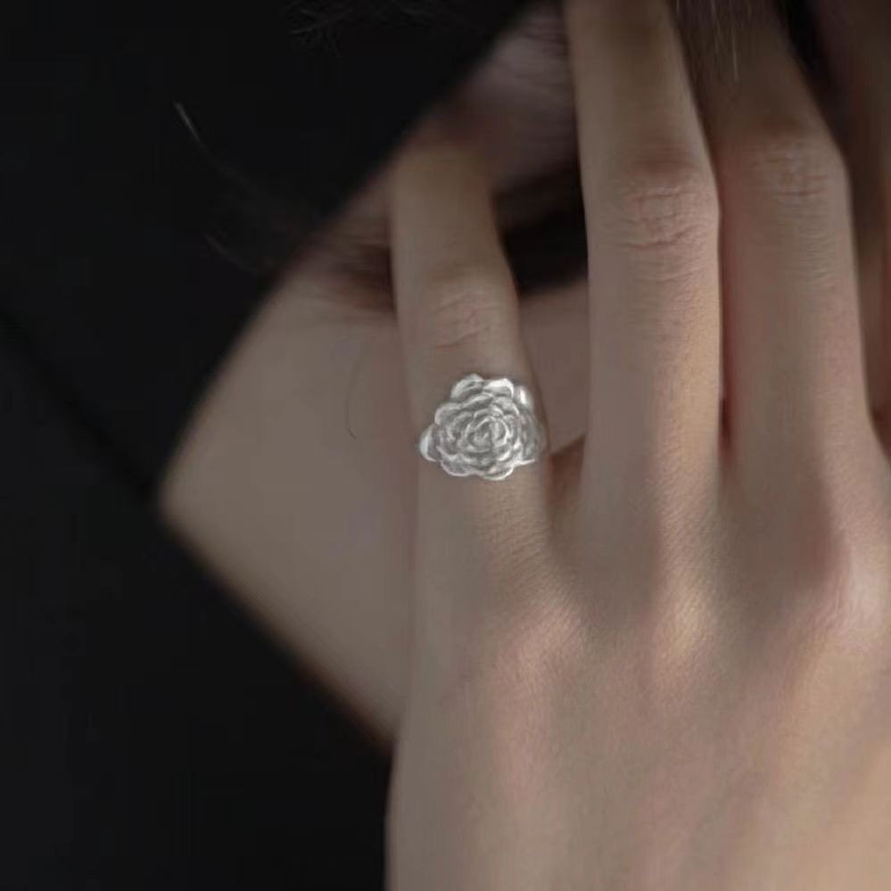 Minimalistischer Blütenring Für Damen Im Chinesischen Designstil_voghion.com