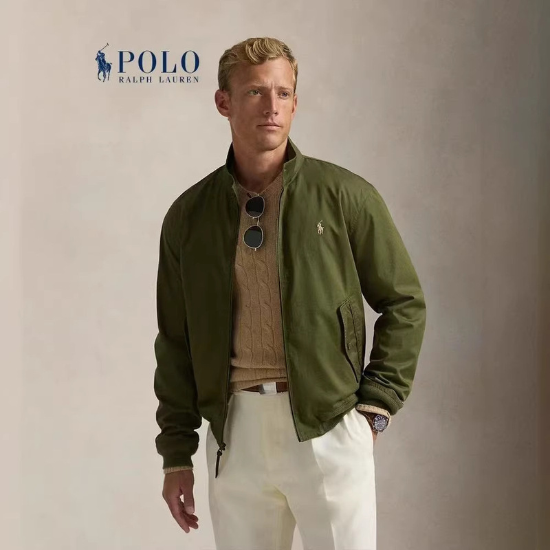 Cross-Border Rl19194 Raff Men's Clothing Classic Embroidered Twill Jacket British Style Cross-Border Rl19194 Raff Men's Clothing Classic Embroidered Twill Jacket British Style
