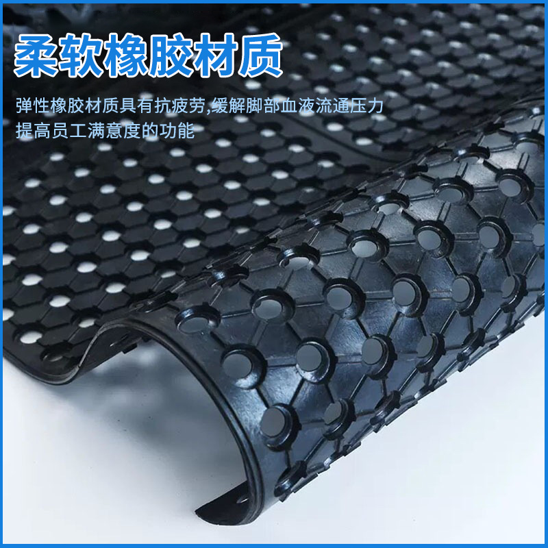 养殖场镂空防潮雪场走道排水防滑耐磨可拼接垫餐饮吧台橡胶脚垫