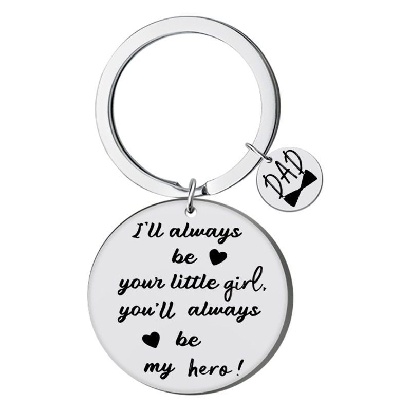 Joyería popular regalo del Día DE LA Madre padre para familia llavero Acero inoxidable puede ser grabado